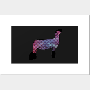 Mermaid Market Wether Lamb Silhouette 2 - NOT FOR RESALE WITHOUT PERMISSION Posters and Art